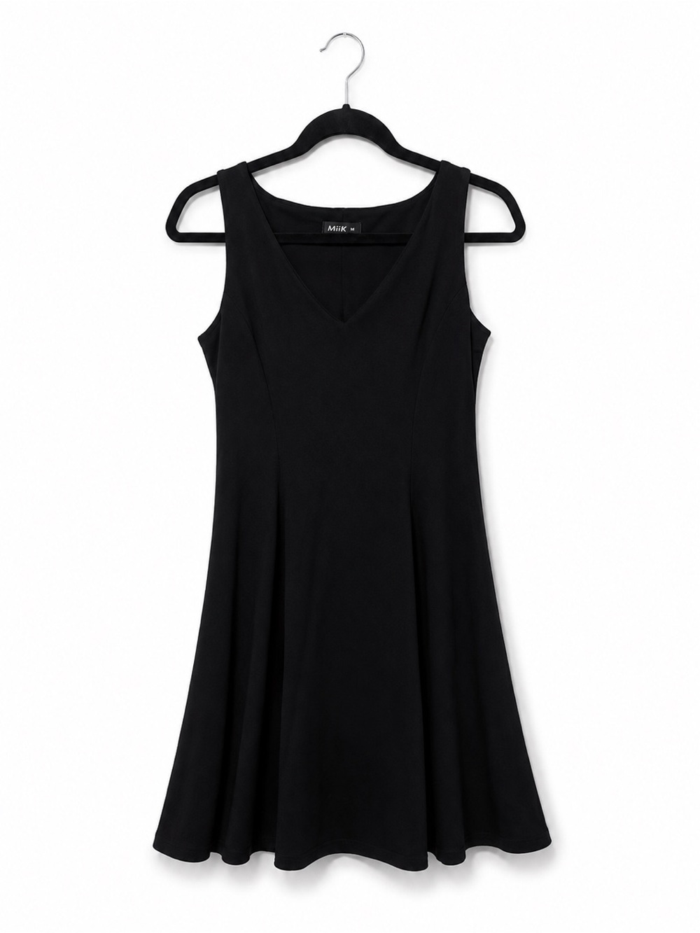 Miik Classic Black Mini Fit and Flare Dress